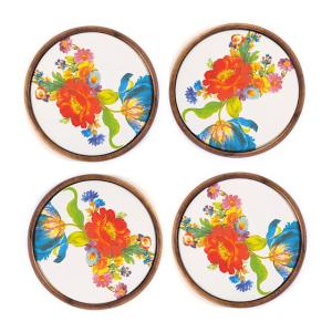 Flower Market Coasters - Set of 4