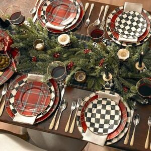 Tartastic Enamel Dinner Plate - Red