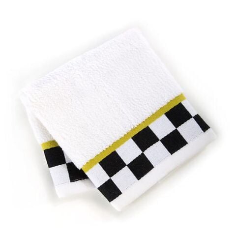 Black & White Check Washcloth