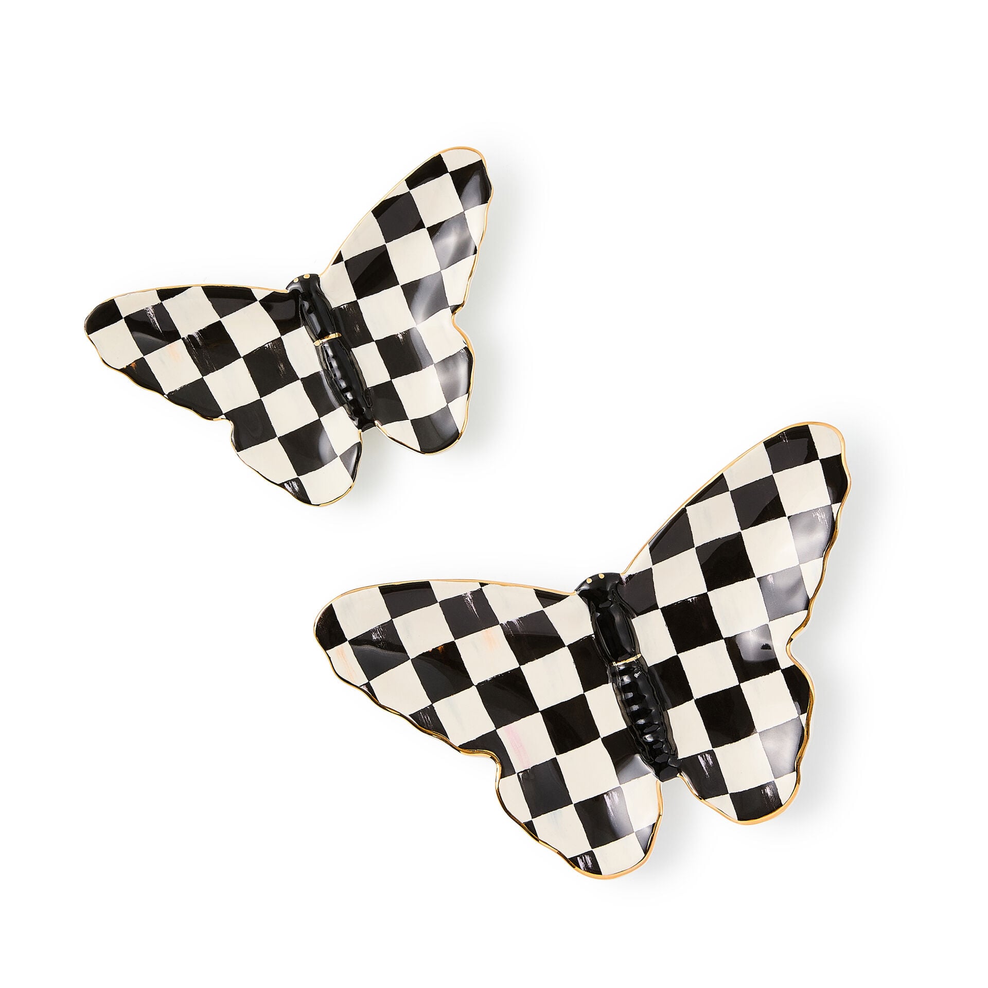 Courtly Butterfly Trinket Dishes Set of 2