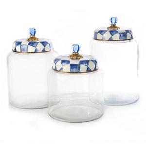 Royal Check Storage Canister - Bigger