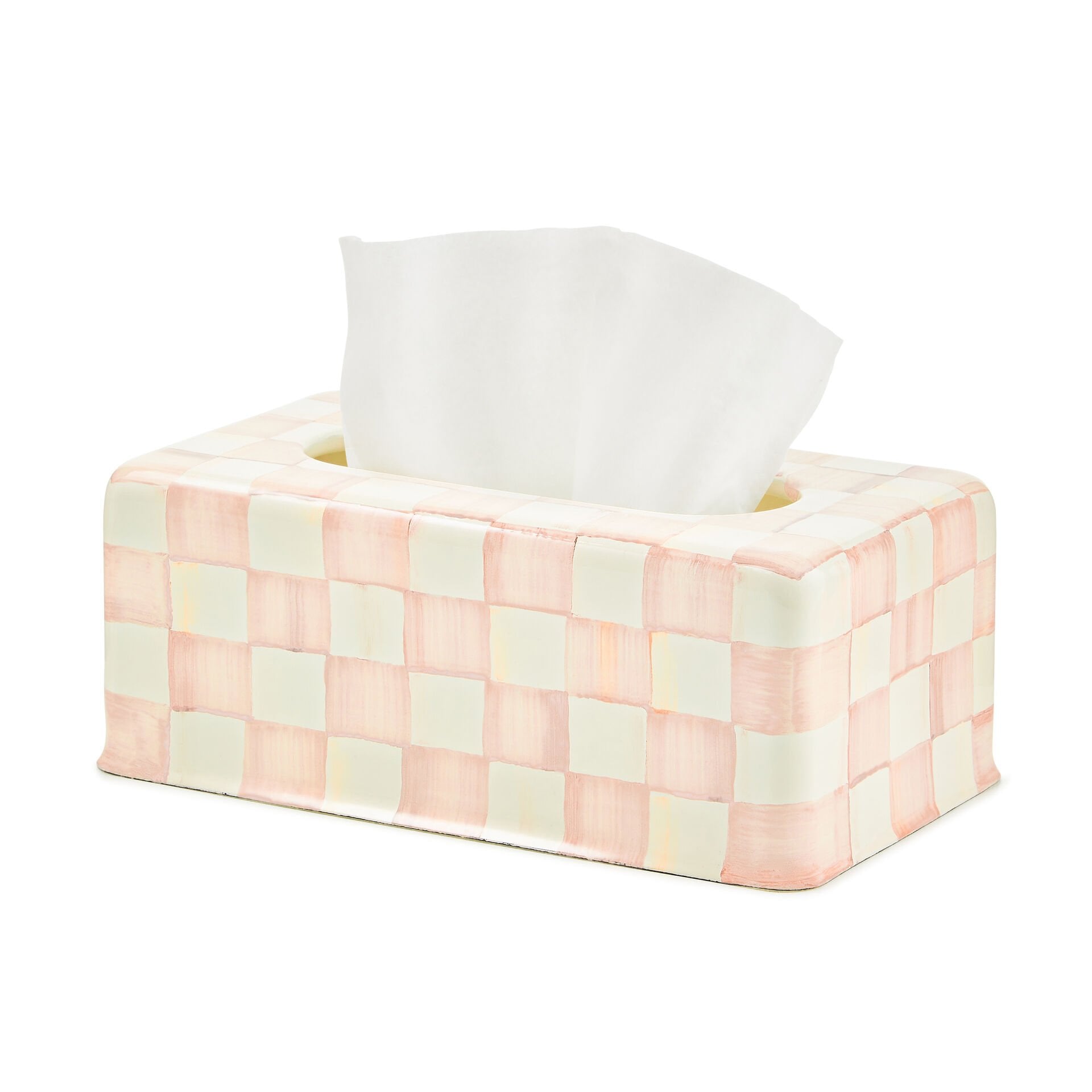 Rosy Check Standard Tissue Box Cover
