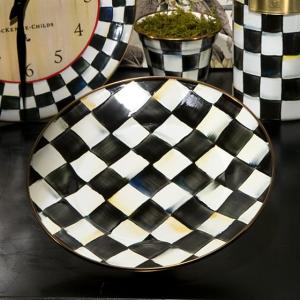 Courtly Check Enamel Dinner Plate