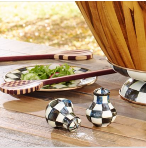 Courtly Check Salt & Pepper Shakers