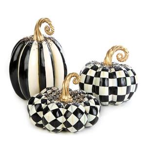 Beaded Stripe Pumpkin - Medium