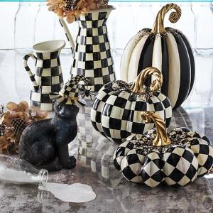 Beaded Stripe Pumpkin - Medium