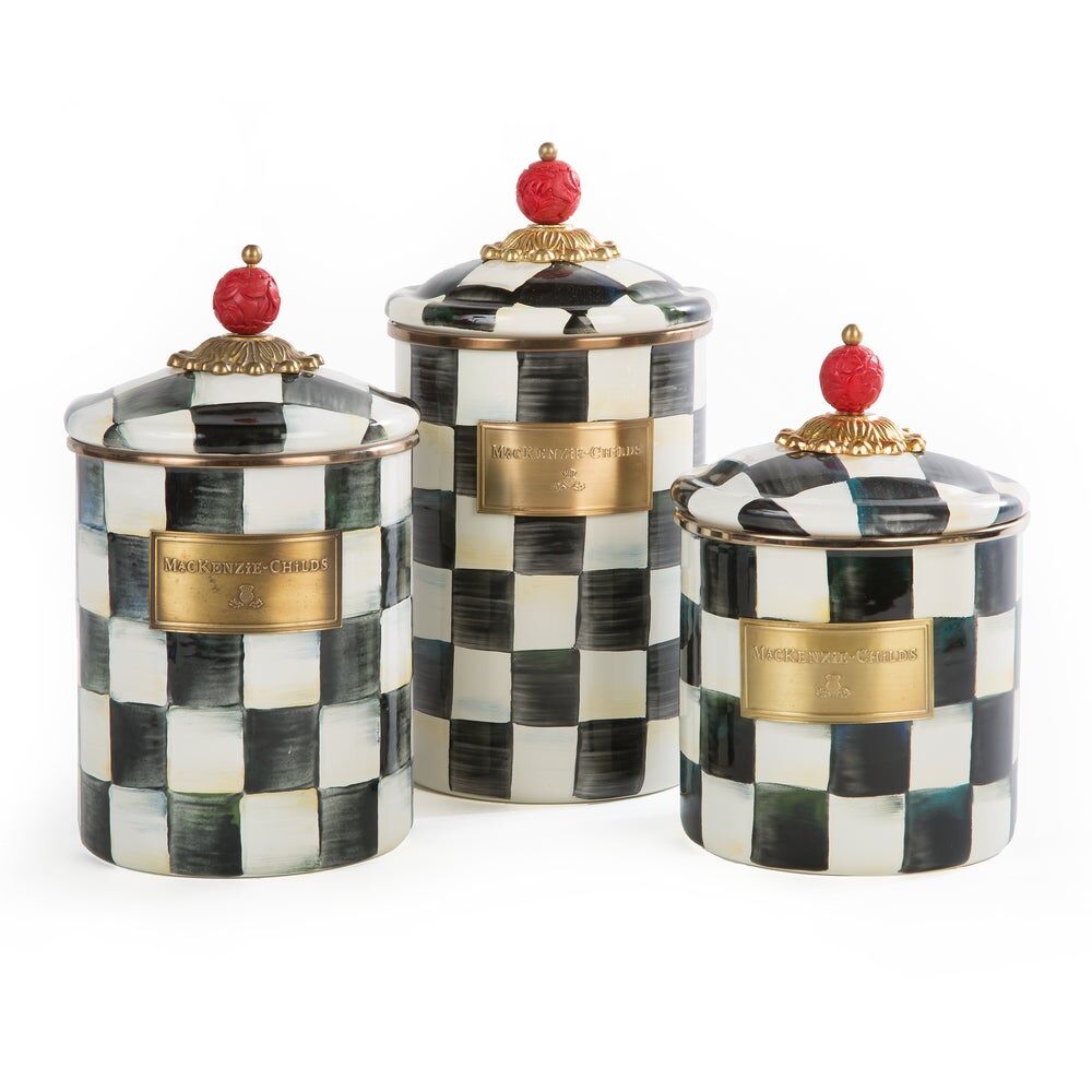 Courtly Check Canisters, Set of 3MacKenzie-ChildsCourtly Check