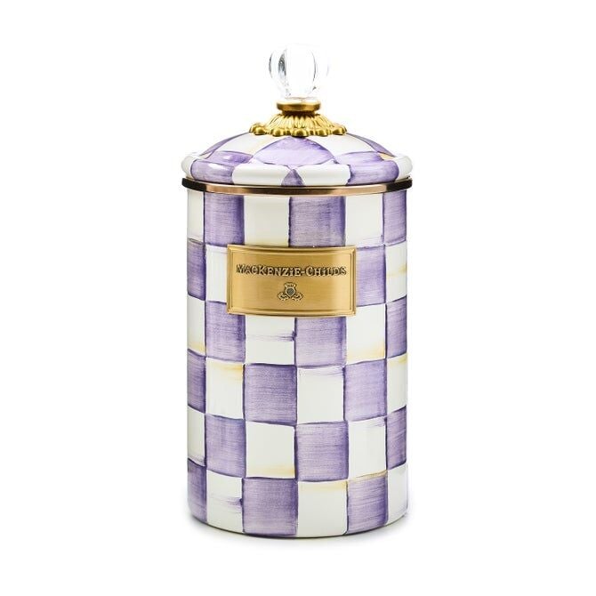 Violet Check Large Canister