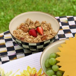 Courtly Check Enamel Everyday Bowl - Small
