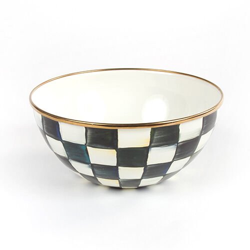 Courtly Check Enamel Everyday Bowl - Small