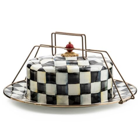 Courtly Check Enamel Cake Carrier