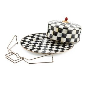 Courtly Check Enamel Cake Carrier