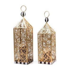 Pierced Leaf Lantern - Large