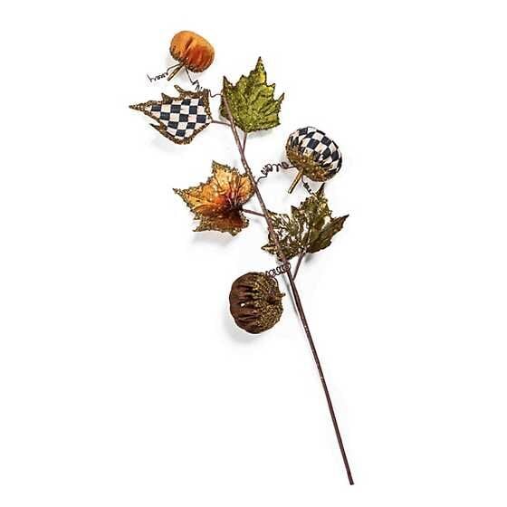 Fall On The Farm Velvet Pumpkin Spray