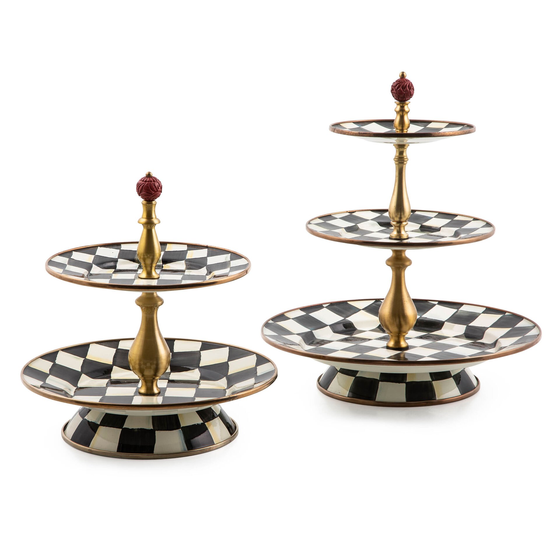 Courtly Check Three Tier Sweet Stand, Lüks Servis StandıMacKenzie