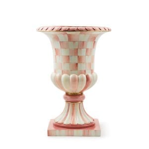 Rosy Check Pedestal Tabletop Urn
