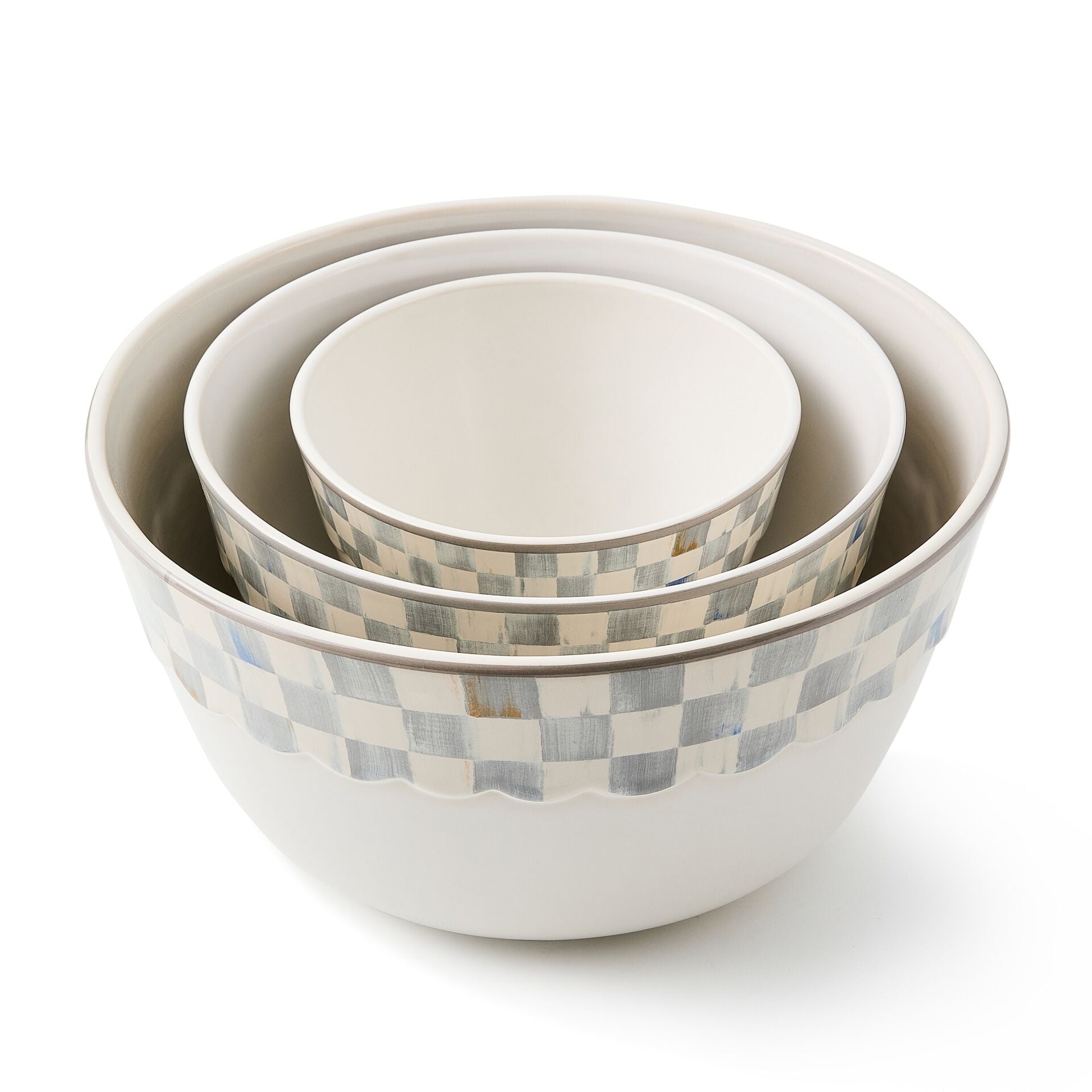 Sterling Check Everyday Mixing Bowls Set of 3