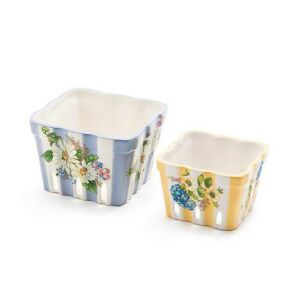 Wildflowers Small Berry Basket - Yellow
