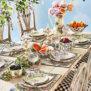Wildflowers Dessert Plate - Blue