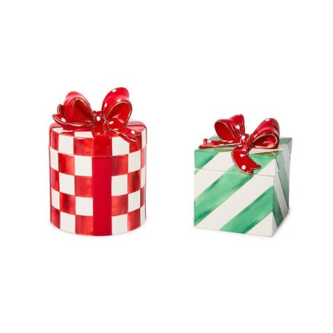 Check It Out Ceramic Gift Boxes, Set of 2