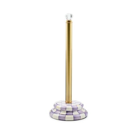 Violet Check Toilet Tissue Storage
