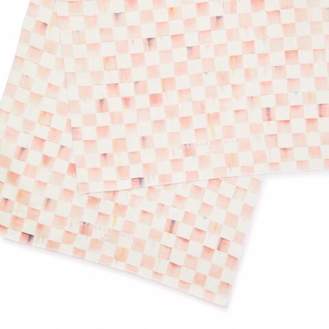Rosy Check Dish Towel