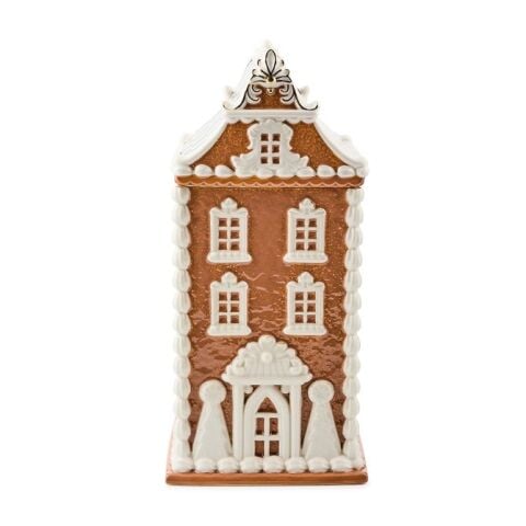Gingerbread House Ceramic Cookie Jar