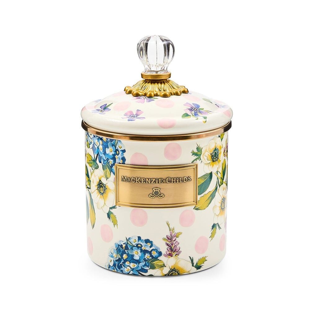 Wildflowers Enamel Small Canister - Yellow