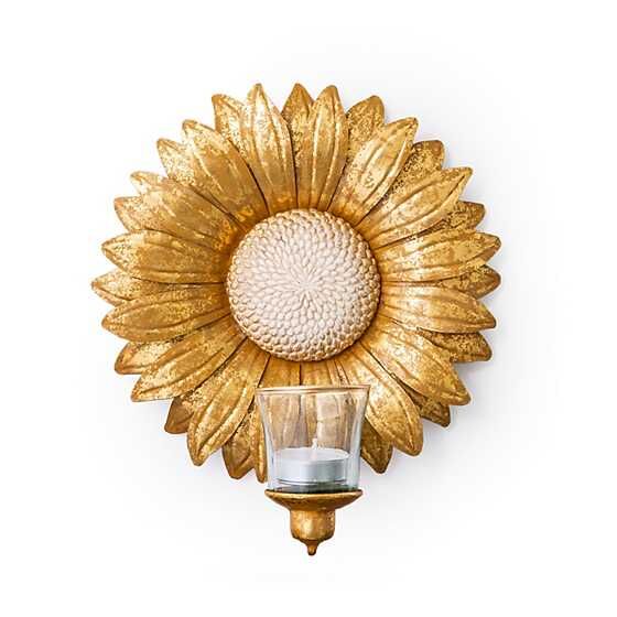 Golden Sunburst Candle Sconce
