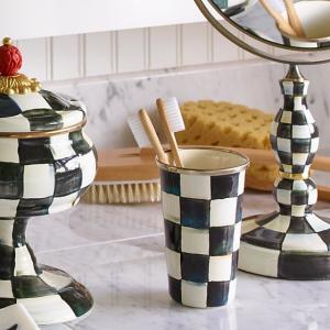 Courtly Check Enamel Tumbler - 10 Ounce