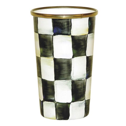 Courtly Check Enamel Tumbler - 10 Ounce