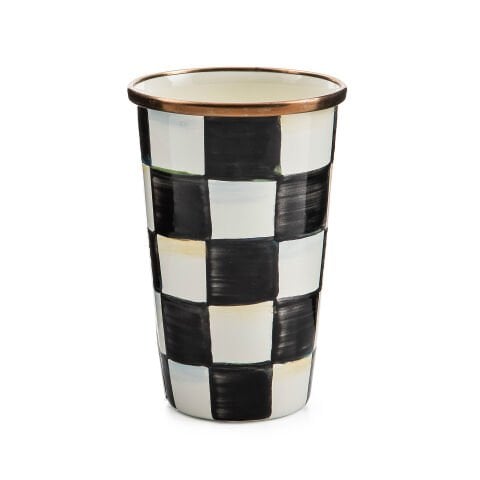 Courtly Check Enamel Tumbler - 10 Ounce