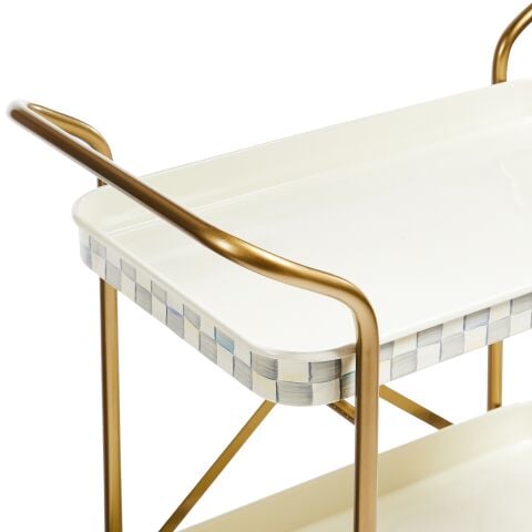 Sterling Check 2-Tier Kitchen Cart