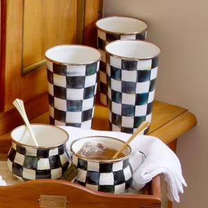 Courtly Check Enamel Tumbler - 20 Ounce