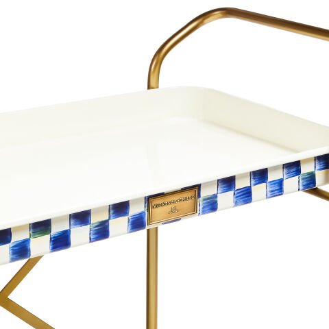 Royal Check 2-Tier Kitchen Cart