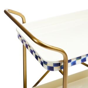 Royal Check 2-Tier Kitchen Cart