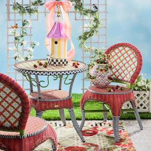 Breezy Poppy Outdoor Cafe Table