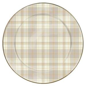 Tartan Latte Serving Platter