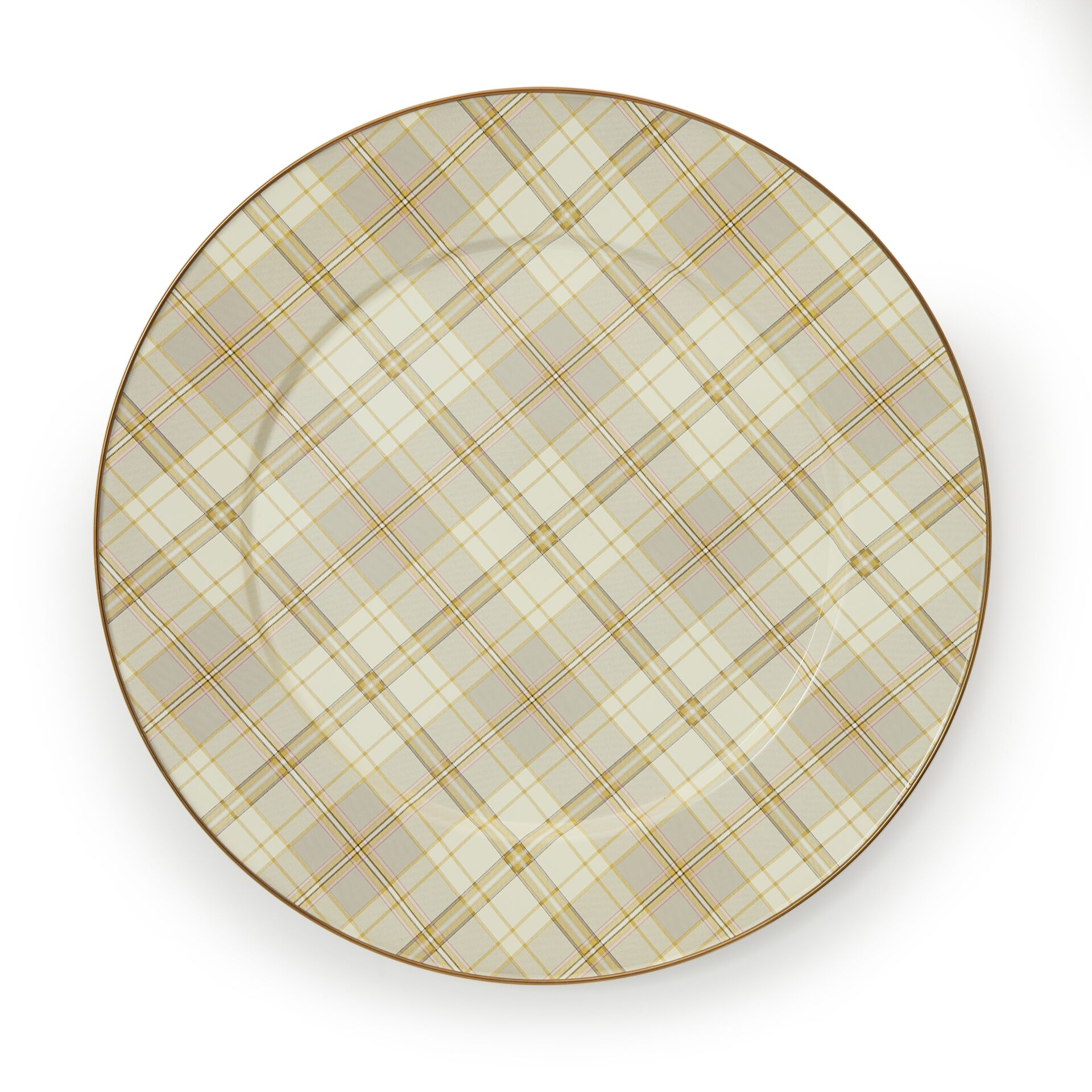 Tartan Latte Serving Platter