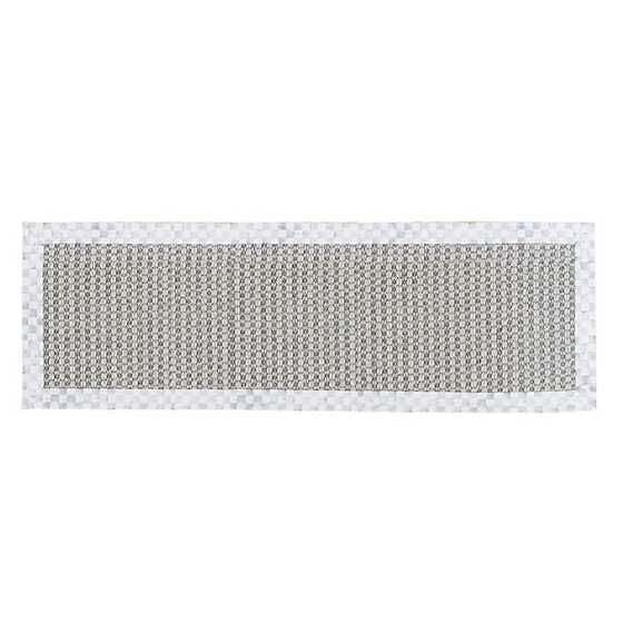 Sterling Check Chunky Sisal Wool Grey 2'6'' x 9' Runner