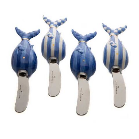 Big Blue Canape Knives - Set of 4