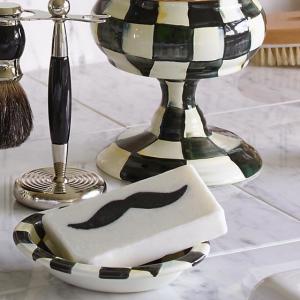 Courtly Check Enamel Soap Dish