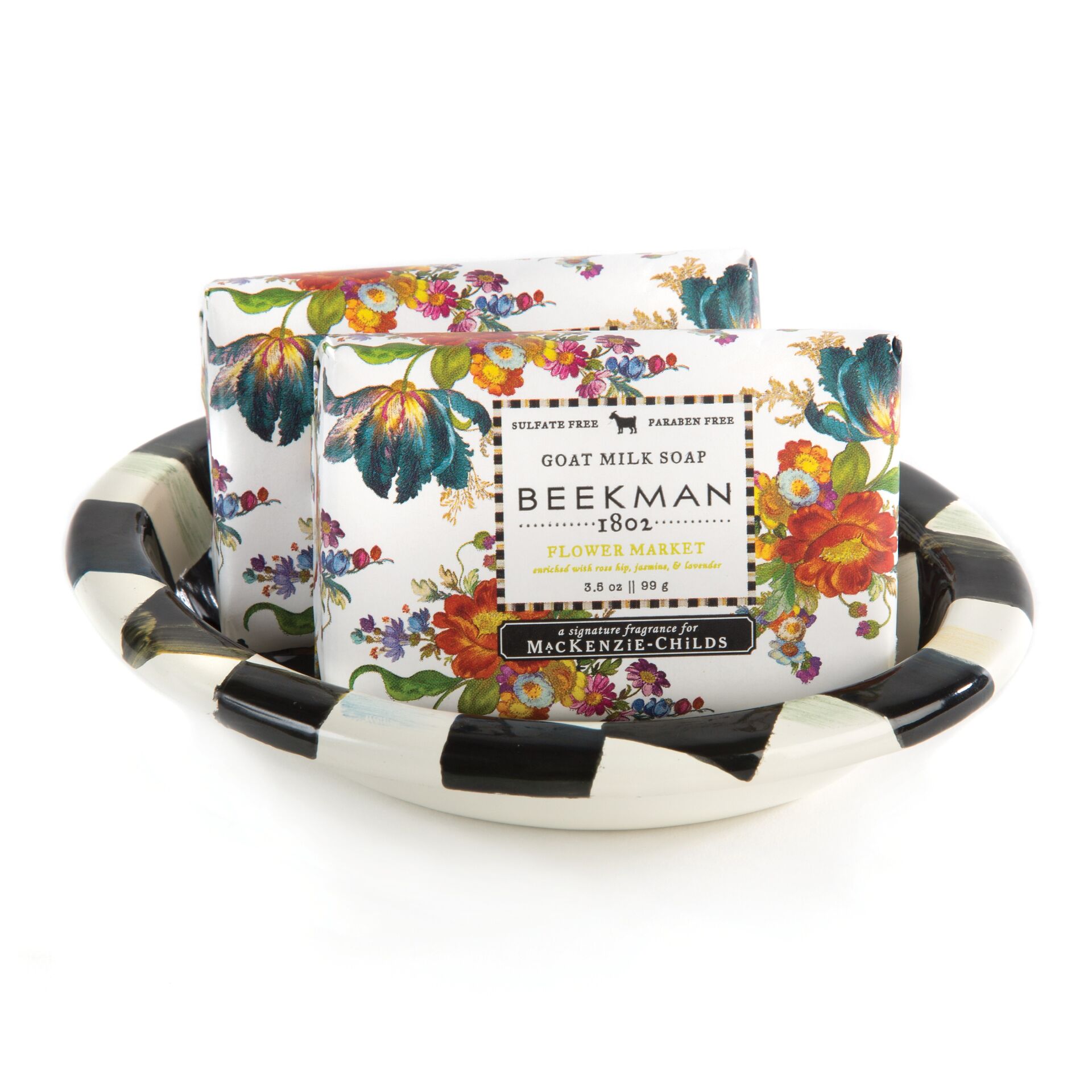 Courtly Check Enamel Soap Dish