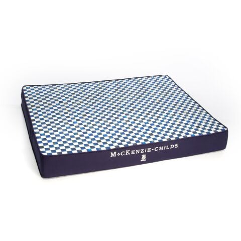 Royal Check Pet Bed - Blue - Large