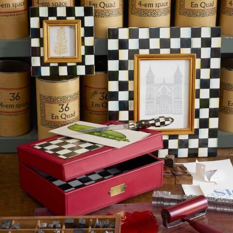 Courtly Check Enamel Frame