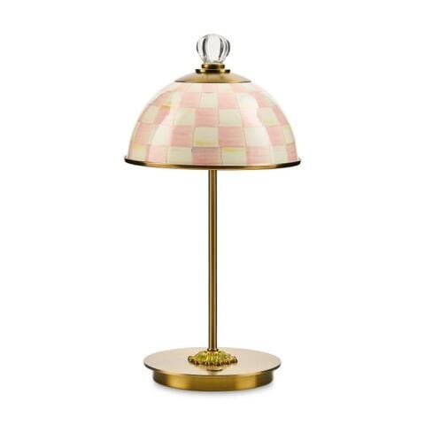 Rosy Check LED Rechargeable Dome Table Lamp