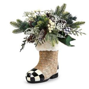 Farmhouse Holiday Boot Arrangement