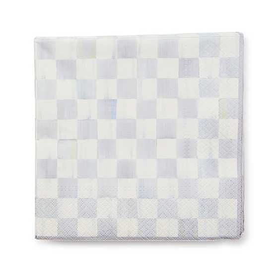 Sterling Check Luncheon Paper Napkins