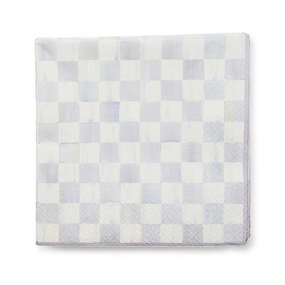 Sterling Check Luncheon Paper Napkins