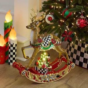 Traditional Christmas Illuminated Rocking Reindeer